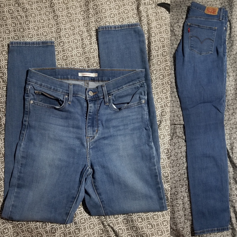 Levi's Mid-rise Slimming Skinny jean, short
